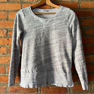 { Anthropologie } Splendid Bias Heather Gray Crewneck Sweatshirt, size XS